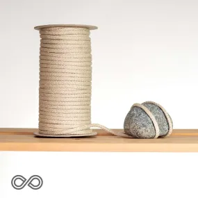 6.4mm Hemp Braided Cords - 50m roll; ~164'