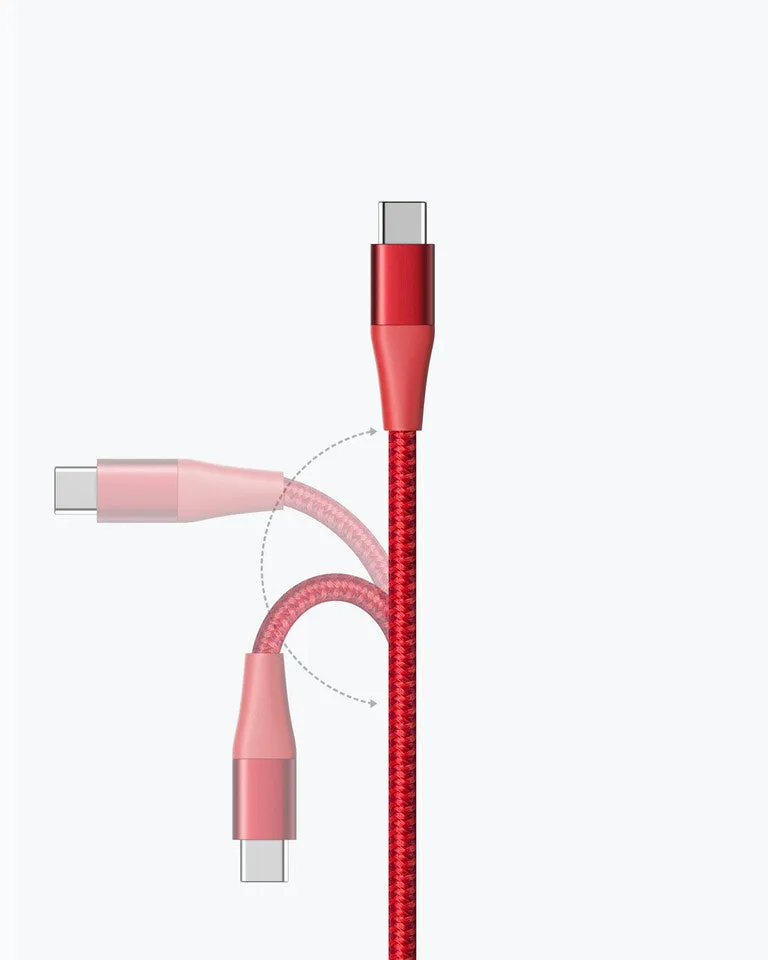 Anker Powerline  II USB cable 0.9 m USB 2.0 USB A USB C Red