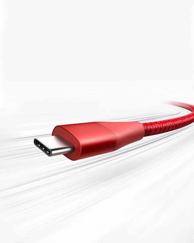 Anker Powerline  II USB cable 0.9 m USB 2.0 USB A USB C Red