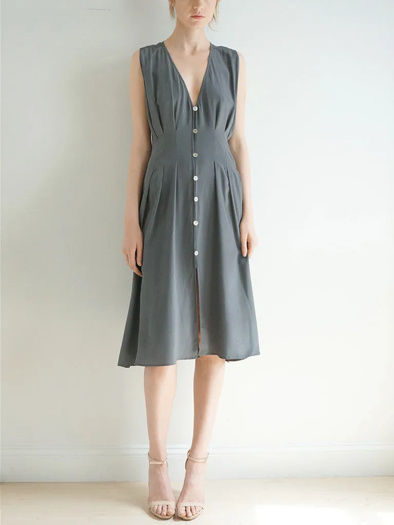 BOSSA DRESS (Azure) SILK SALE