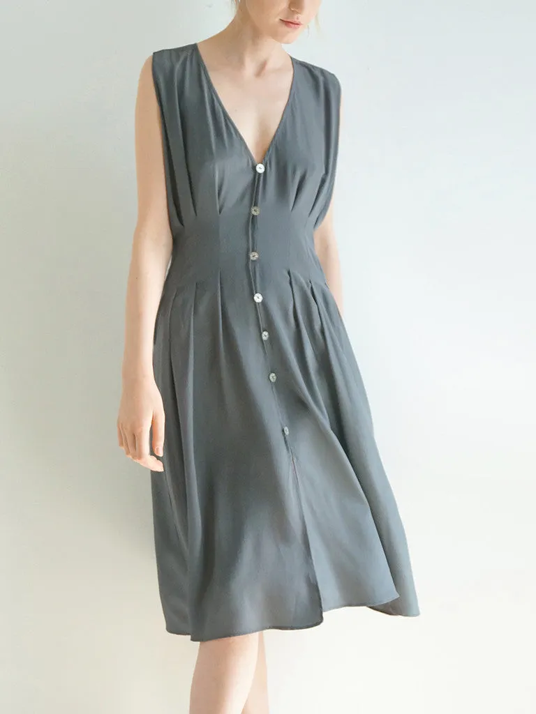 BOSSA DRESS (Azure) SILK SALE