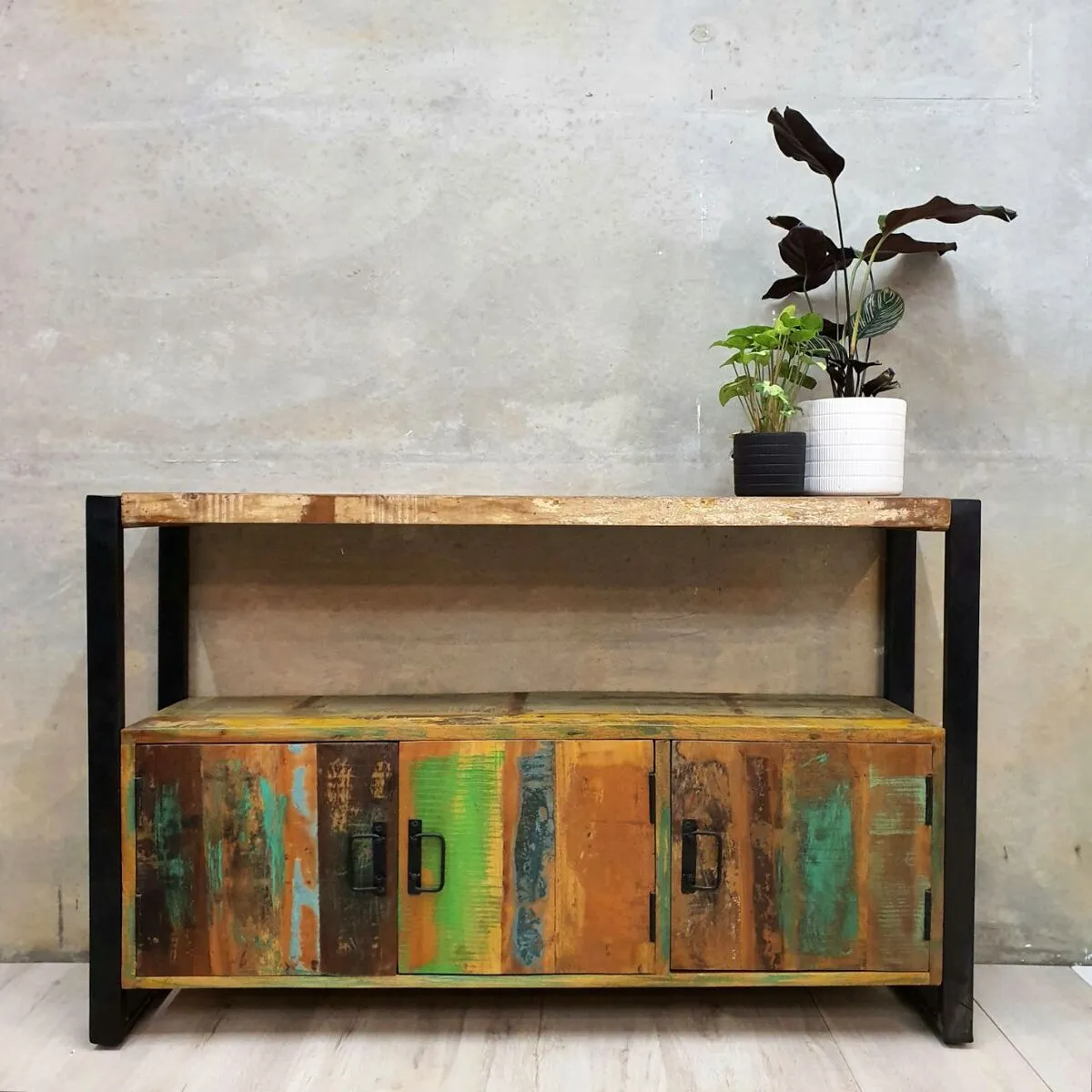 Buffet Table in Reclaimed Wood 120cm Length