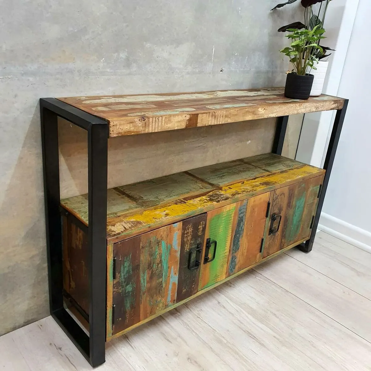 Buffet Table in Reclaimed Wood 120cm Length