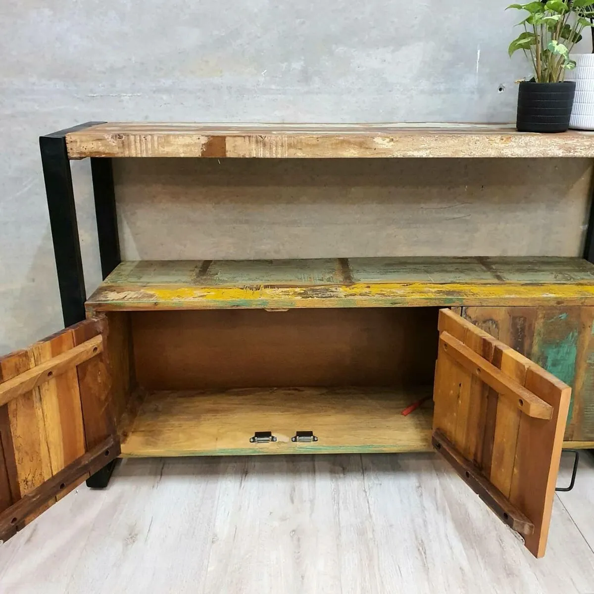 Buffet Table in Reclaimed Wood 120cm Length