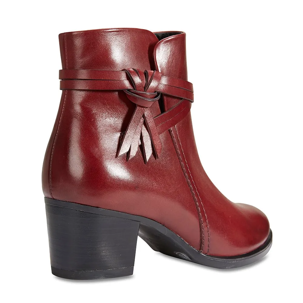 Carlton Boot in Red Leather