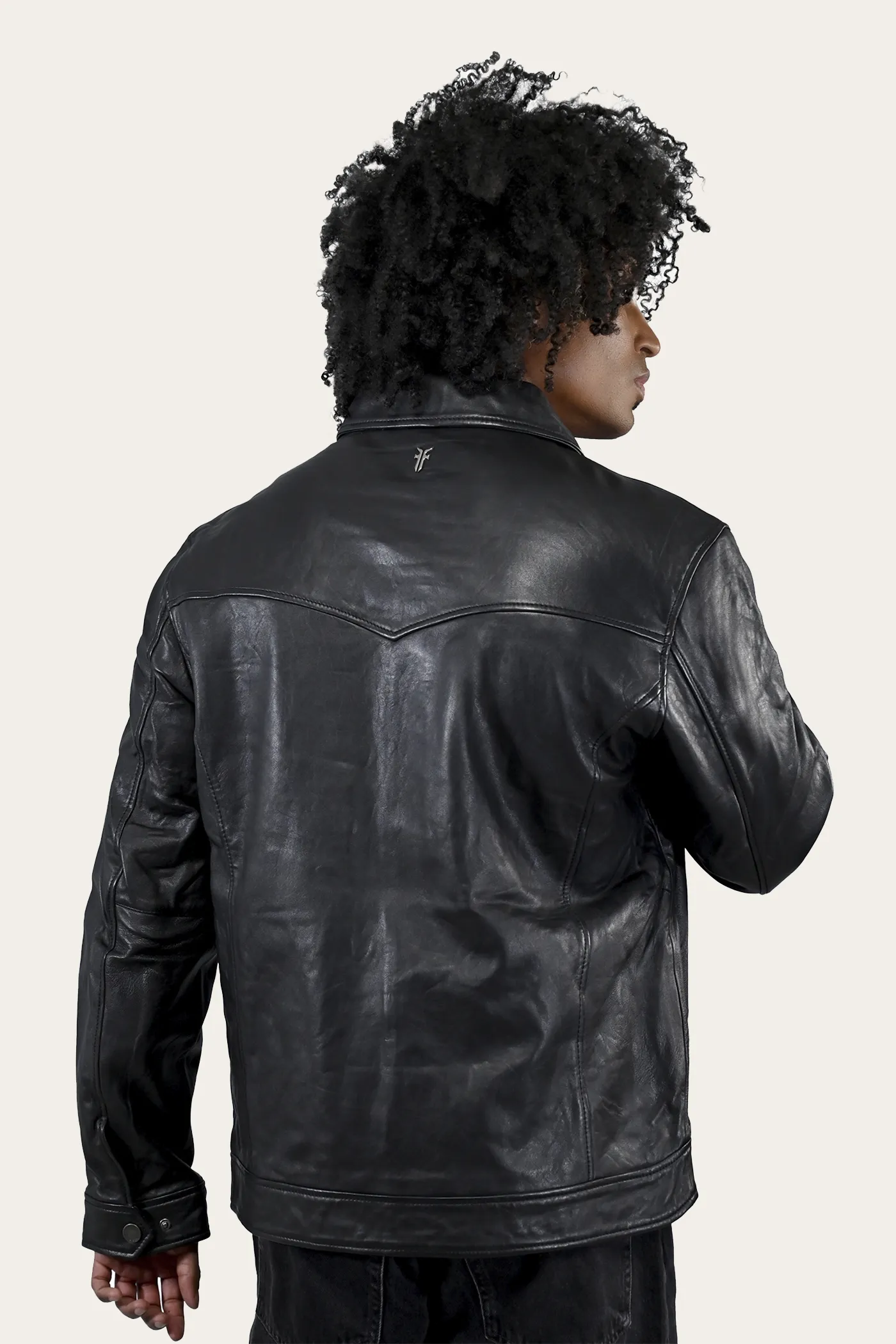 Classic Trucker Leather Jacket