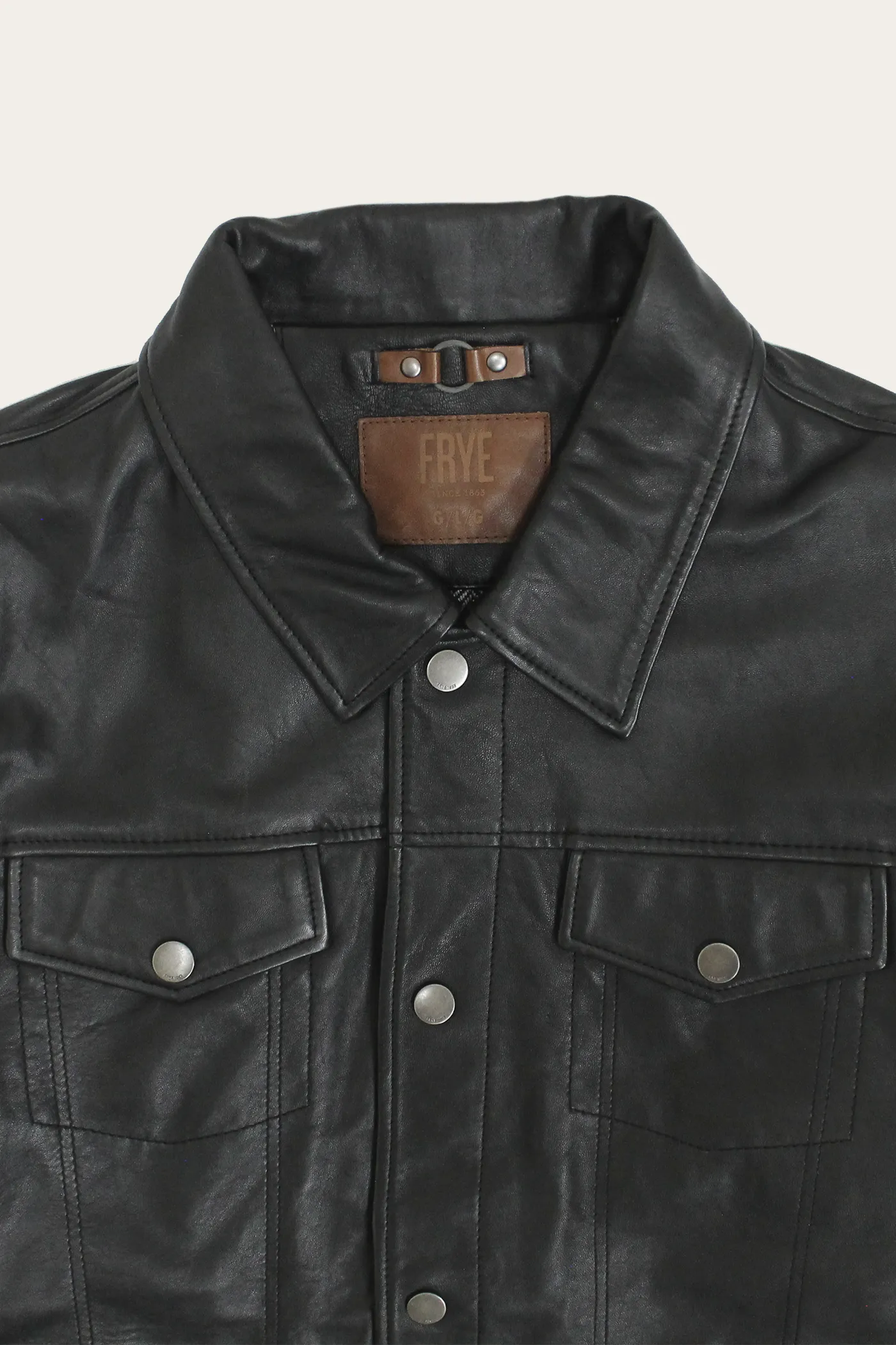 Classic Trucker Leather Jacket