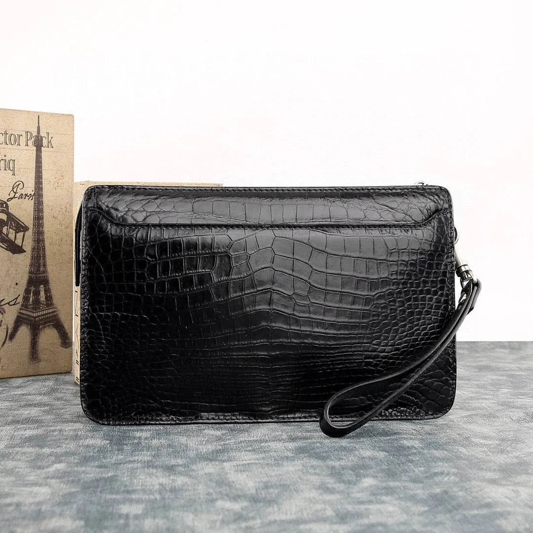 Crocodile Leather  Wallet Clutch Bags Large Volumn