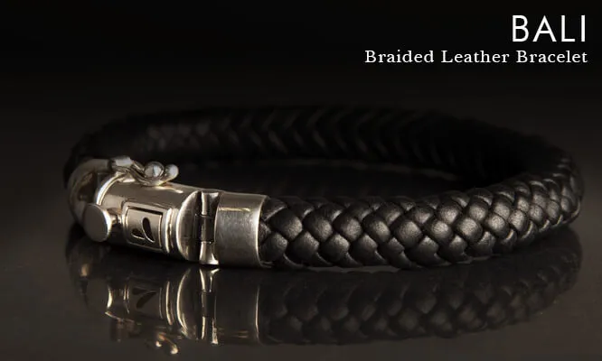 Customizable Bali Braided Leather Bracelet - Ships in 1 Week!