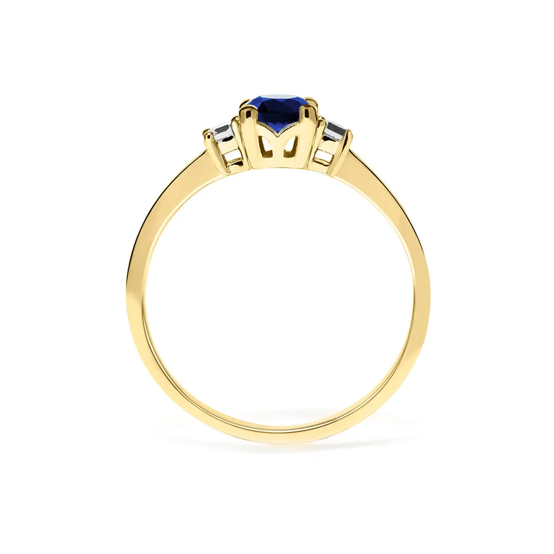 Elizabeth Ring 3.00ct Sapphire 18K Yellow Gold