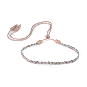 Eya n°2 Choker n°2 Rose Gold Tiffany Blue