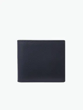 Leather Card Slot Wallet Navy