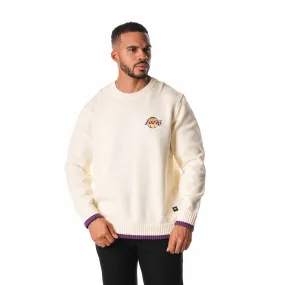 LOS ANGELES LAKERS CREW SWEATER - CREAM