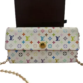 LOUIS VUITTON Multicolor Monogram Sarah Wallet on Chain