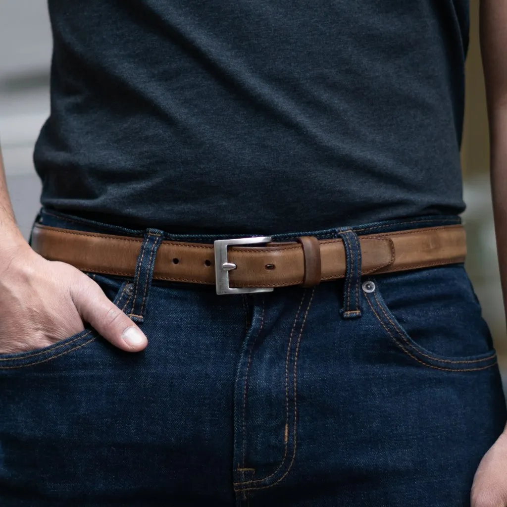 Men's Classic Leather Belt | Burnt Copper