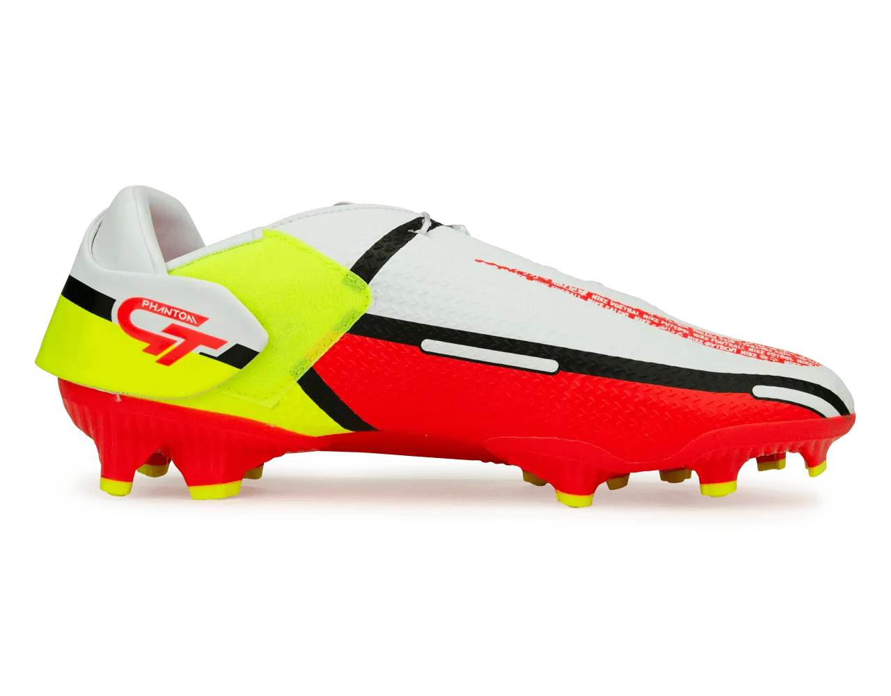 Nike Men's Phantom GT2 Academy Flyease FG/MG White/Crimson