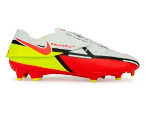 Nike Men's Phantom GT2 Academy Flyease FG/MG White/Crimson