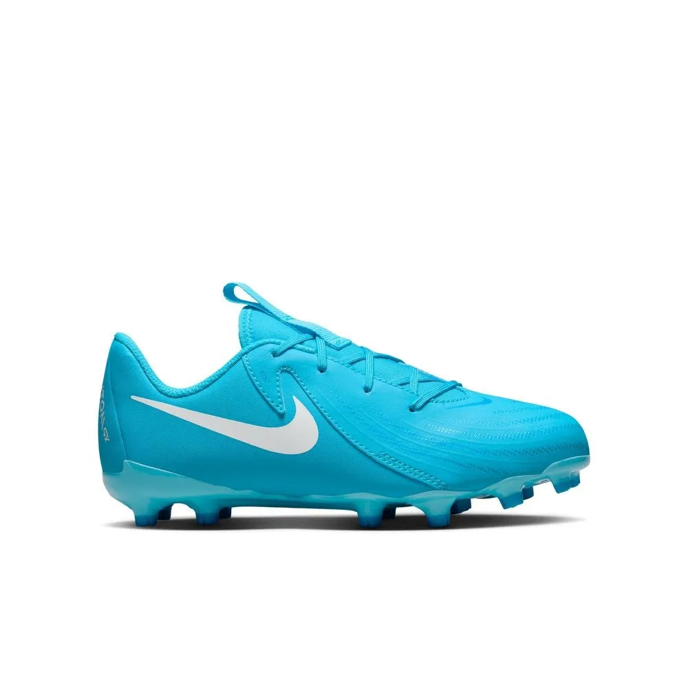 Nike Phantom GX II Academy FG/MG Jnr Football Boots (Blue Fury/White)