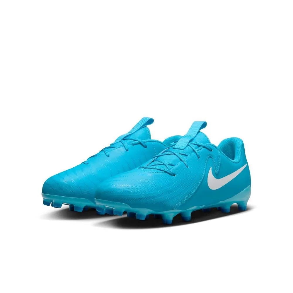 Nike Phantom GX II Academy FG/MG Jnr Football Boots (Blue Fury/White)