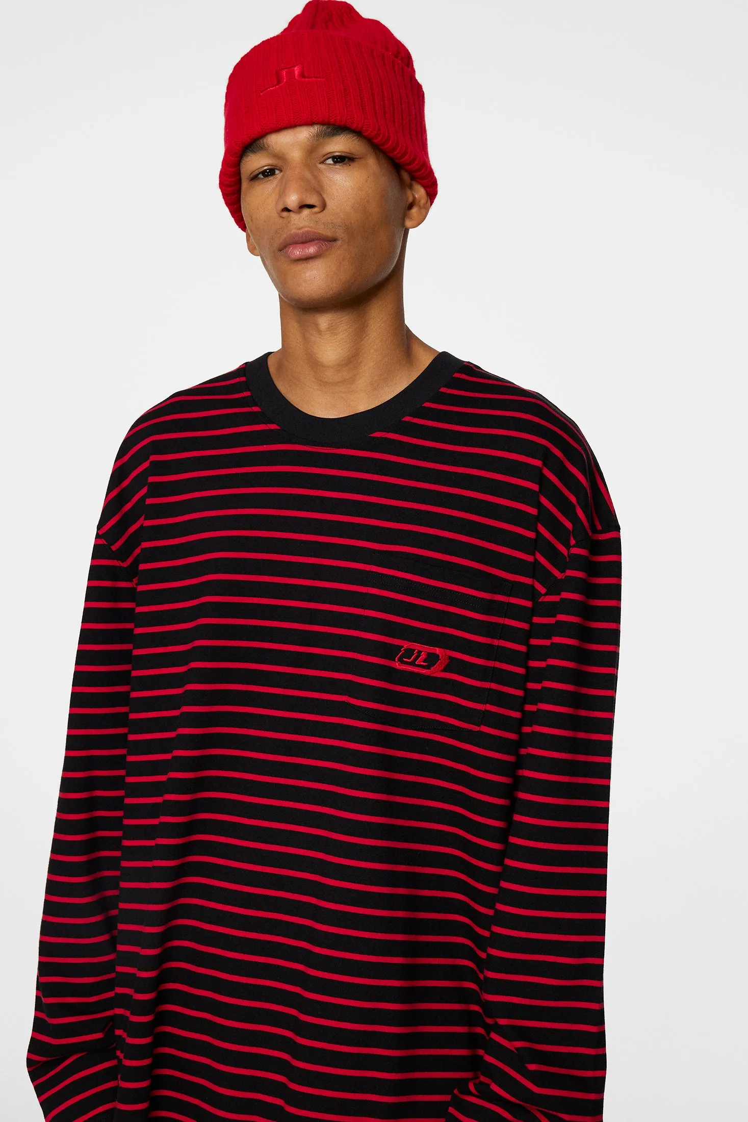 Walsh Stripe Long Sleeve Tee / Black