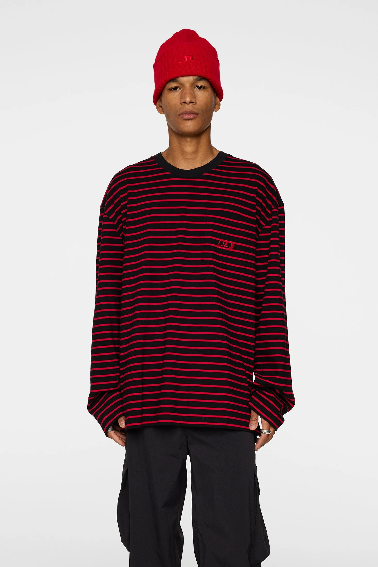 Walsh Stripe Long Sleeve Tee / Black