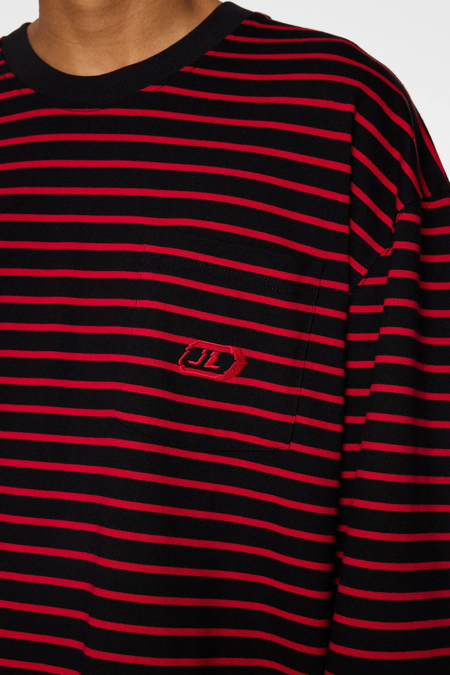 Walsh Stripe Long Sleeve Tee / Black